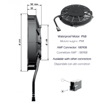 ELETTROVENTOLA UNIVERSALE ASSIALE / AXIAL FANS Ø 190mm