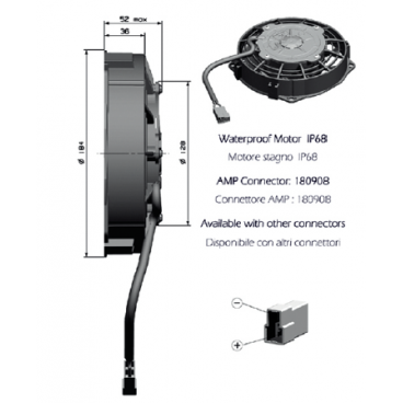 ELETTROVENTOLA UNIVERSALE ASSIALE / AXIAL FANS Ø 167mm